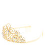 Claire&#39;s Club Gold-tone Iridescent Crystal Tiara,
