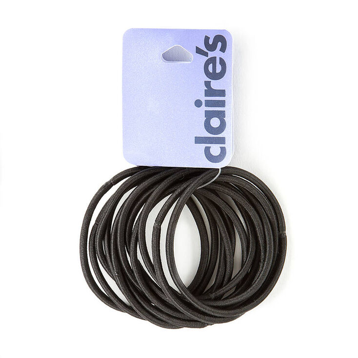 Jumbo Hair Ties - Black, 12 Pack,