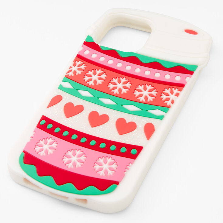 Holiday Cup Silicone Phone Case - Fits iPhone&reg; 12/12 Pro,