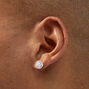 Silver-tone Cubic Zirconia Round Halo Jewelry Set - 2 Pack,