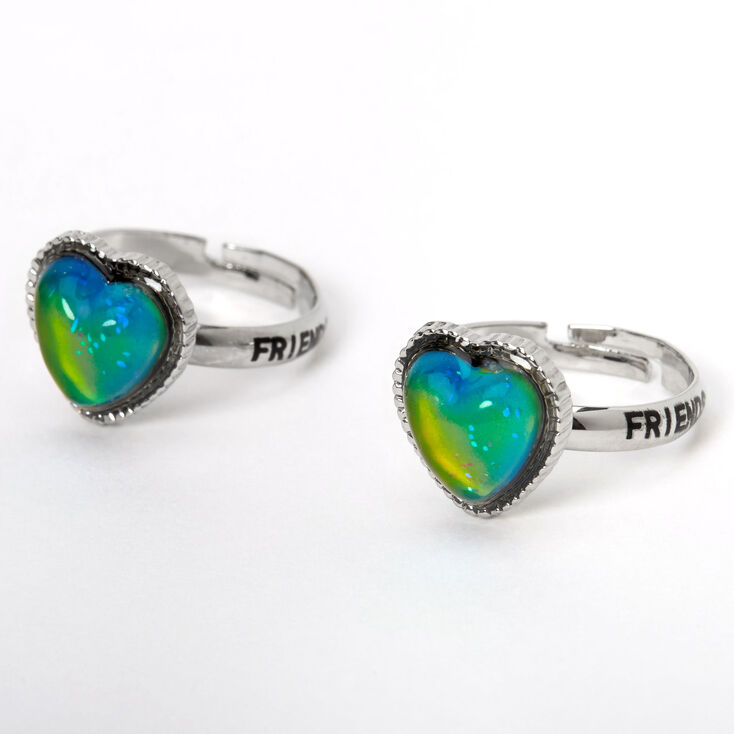 Best Friends Heart Mood Rings - 2 Pack,