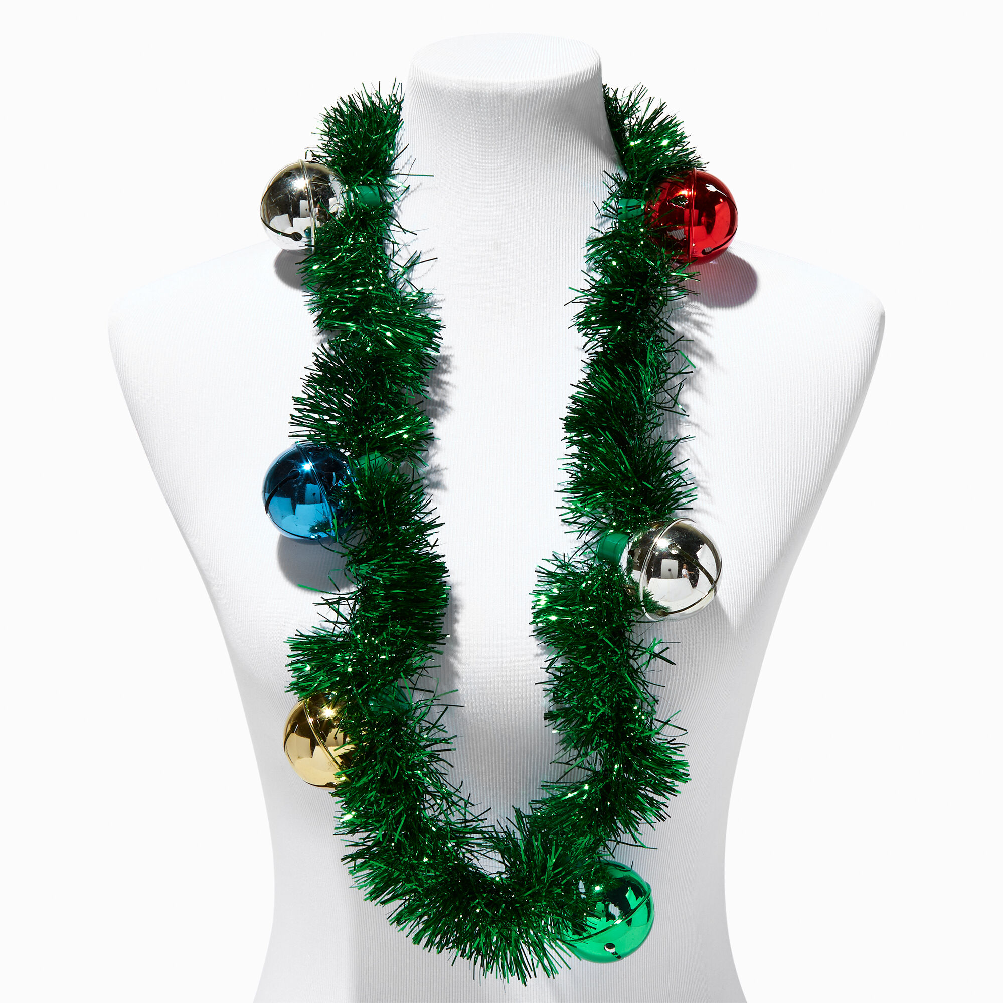 Christmas Tree Jingle Bells Necklace,