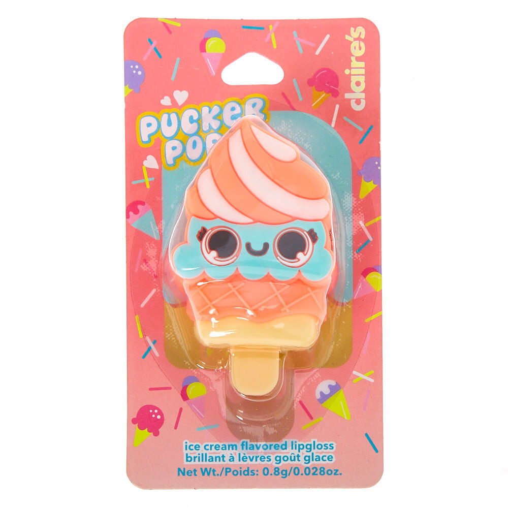 Pucker Pops Ice Cream Cone Lip Gloss - Ice Cream,