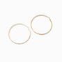Gold 70MM Glass Rhinestone Hoop Earrings,