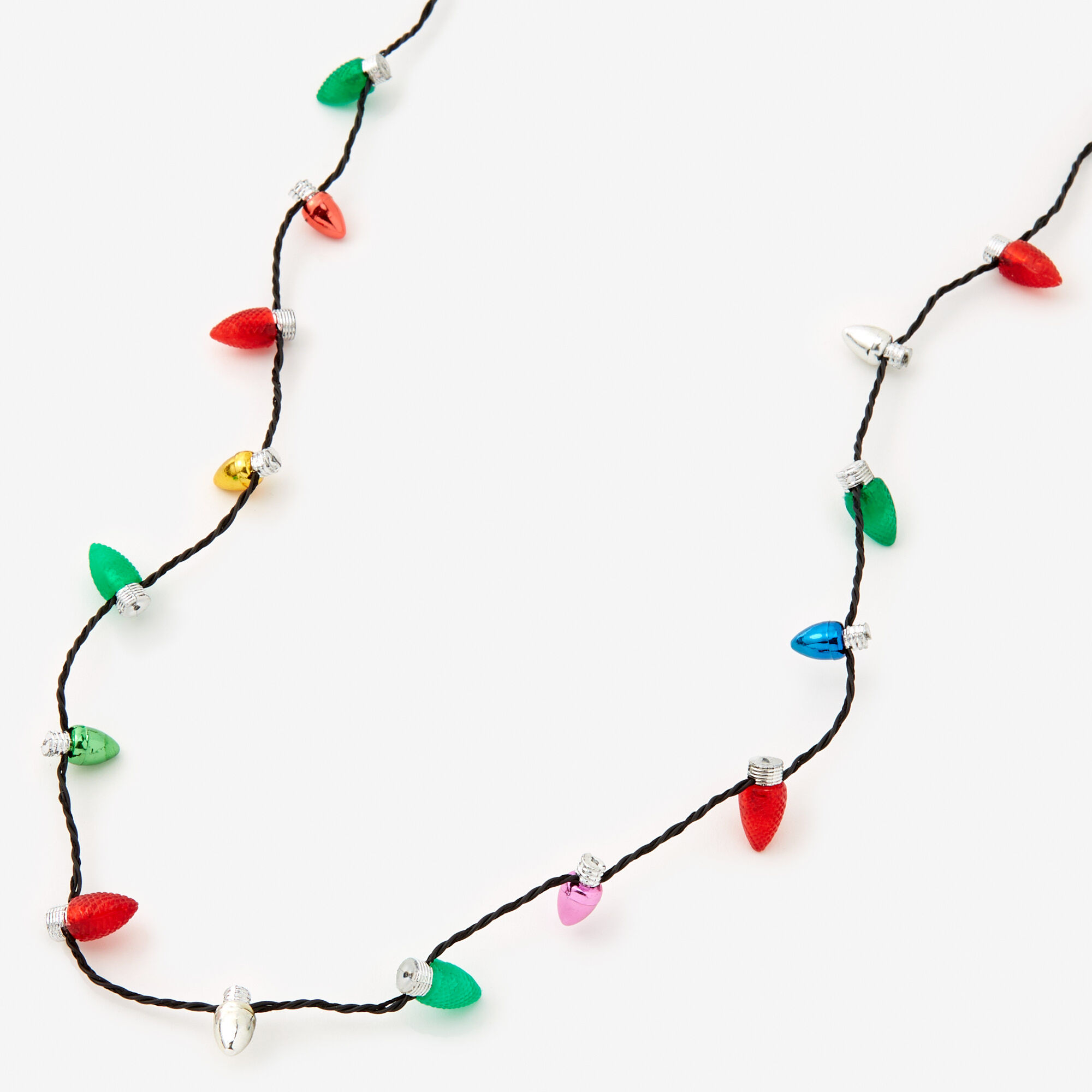 Mini christmas light necklace on sale