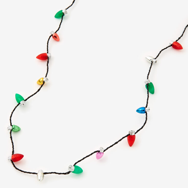 Christmas 12&#39;&#39; Bulb Lite Up Necklace - Multicolored,
