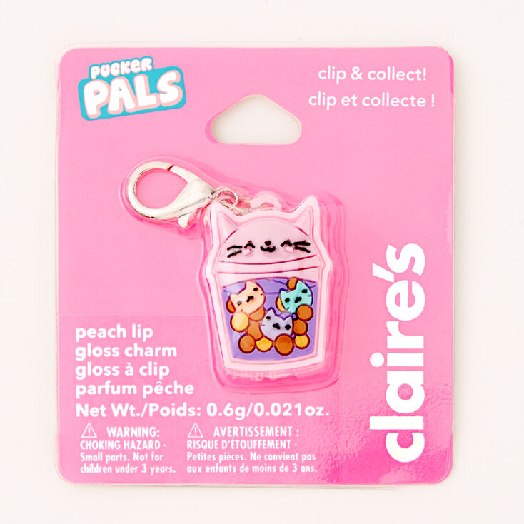 Pucker Pals Bubble Cat Lip Gloss Charm,