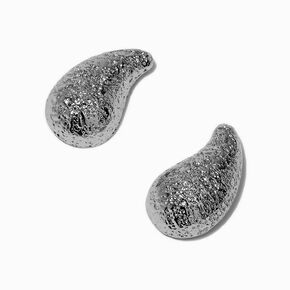 Pendantes 2,5&nbsp;cm haricot textur&eacute;es couleur dor&eacute;e,