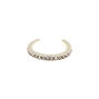 Silver Classic Studded Toe Ring,