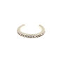 Silver Crystal Band Toe Ring,