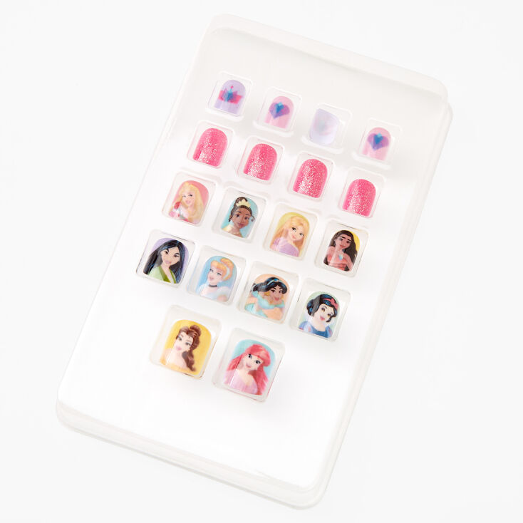 &copy;Disney Princess Square Press On Faux Nail Set,
