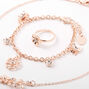 Claire&#39;s Club Wired Flower Butterfly Leaf Jewelry Set,