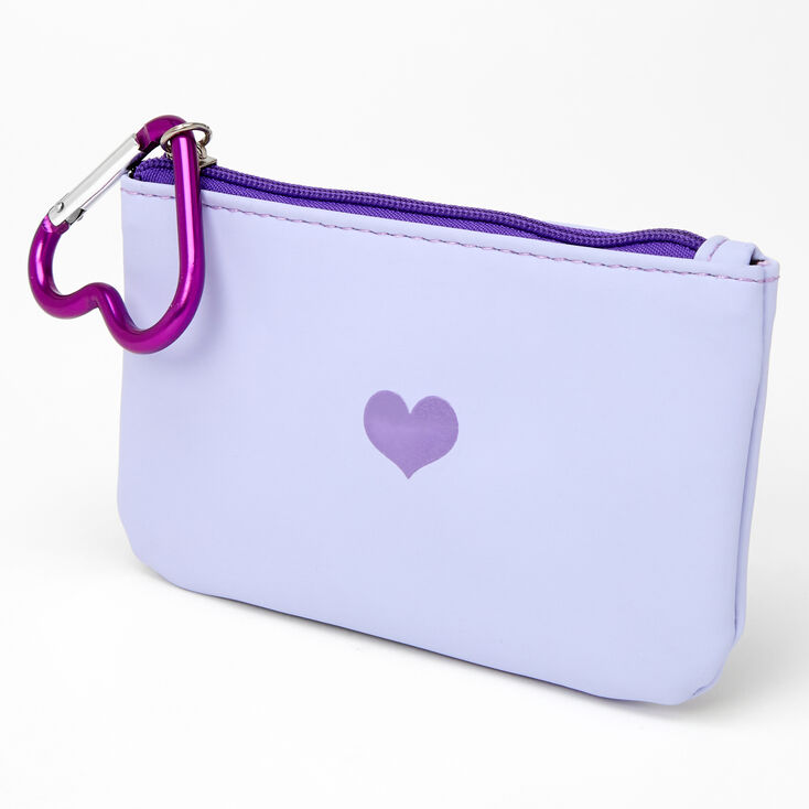 Single Heart Coin Purse - Lavender,