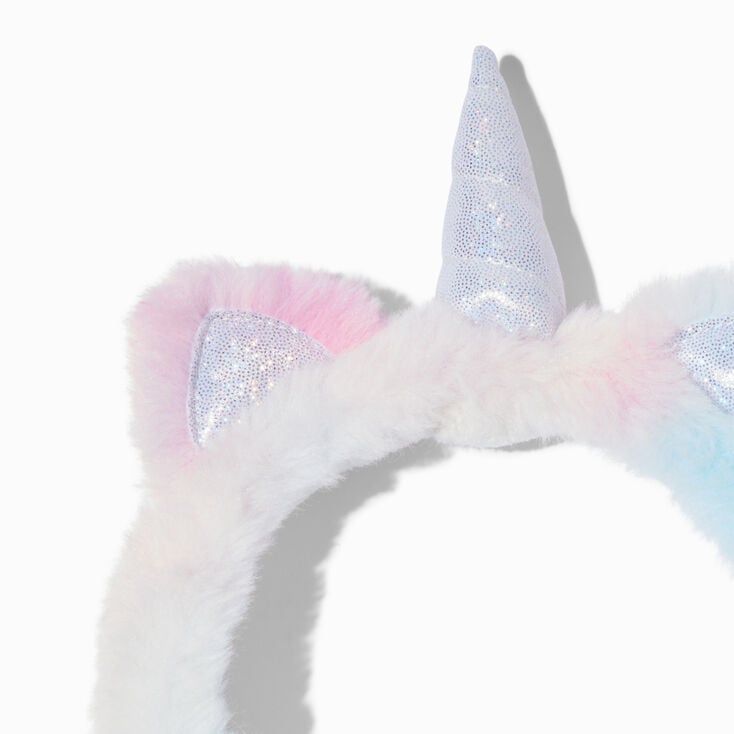 Claire&#39;s Club Rainbow Ombr&eacute; Unicorn Ear Muffs,