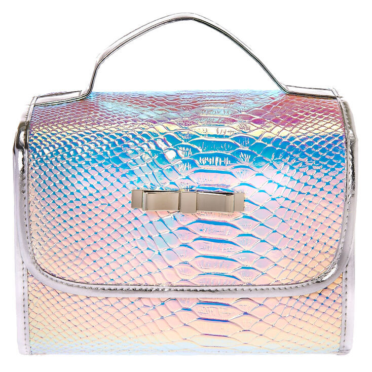 Holographic Roll Travel Makeup Bag Claire S Us