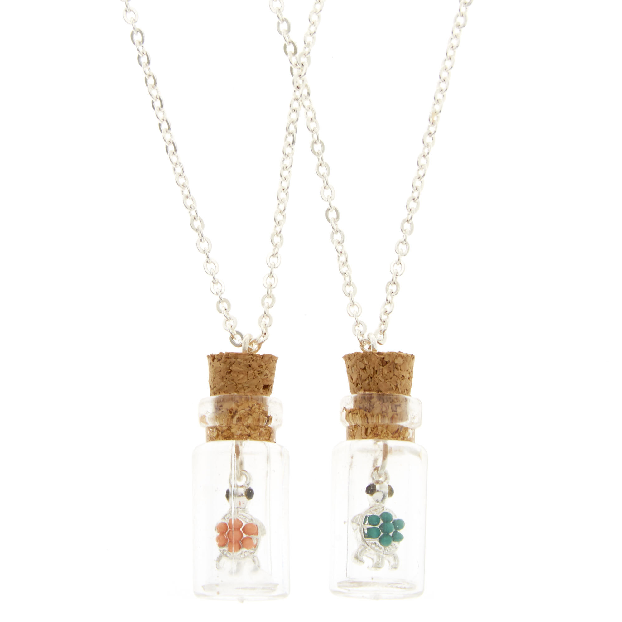 Best Friends Bottled Turtle Pendant Necklaces