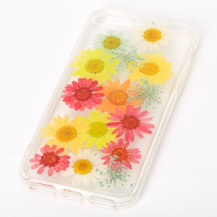 Rainbow Pressed Sunflower Phone Case - Fits iPhone 6/7/8/SE,