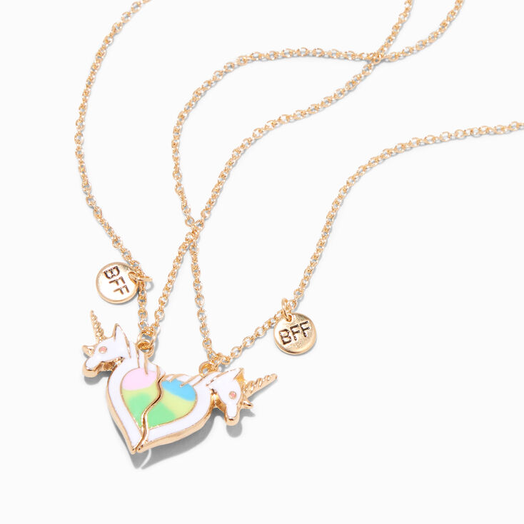 Best Friends Unicorn Split Heart Pendant Necklaces - 2 Pack | Claire's US
