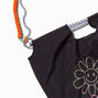 &quot;Happy&quot; Daisy Black Festival Tote Bag,