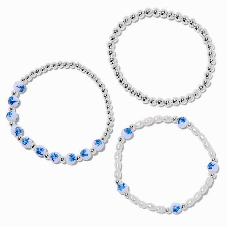 Parure de bijoux tortue &agrave; paillettes couleur argent&eacute;e - Lot de 2,