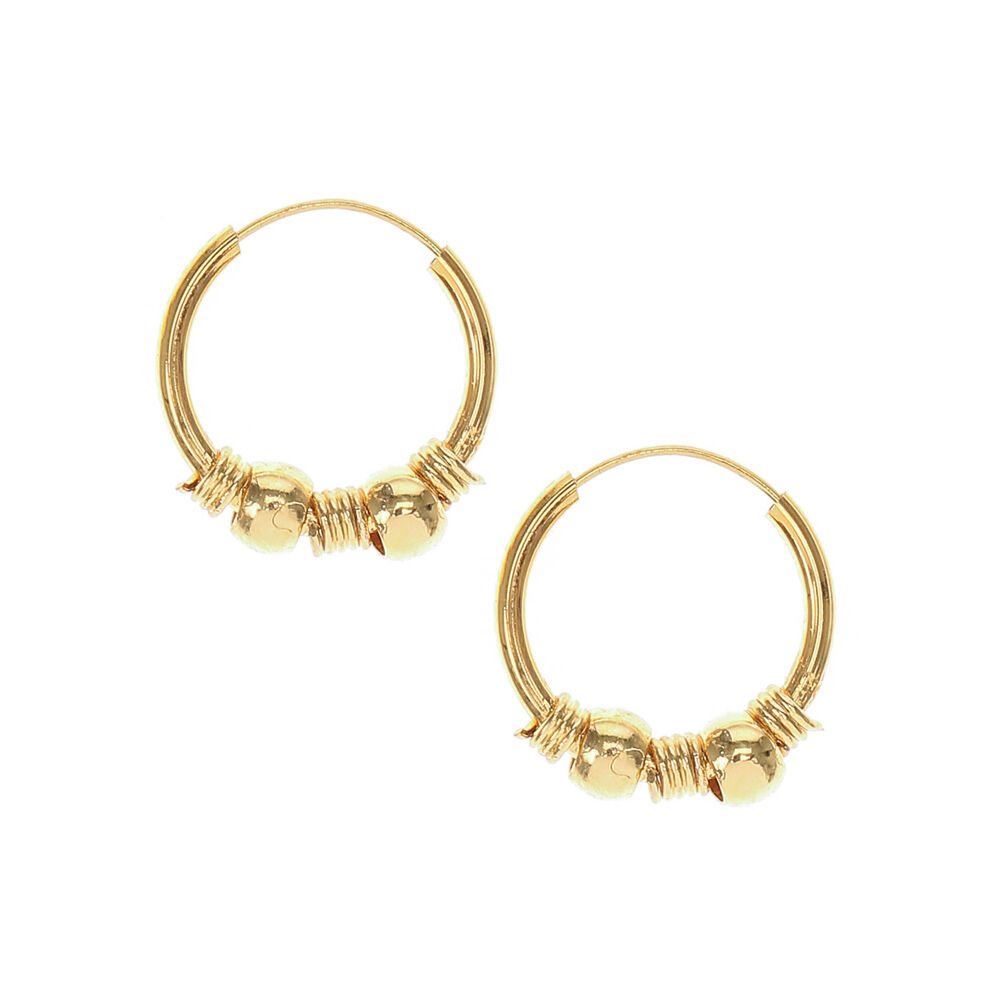 gold plated bali earrings