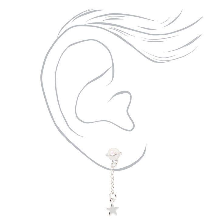 Astronaut Star Moon Stud &amp; Drop Earrings - 3 Pack,