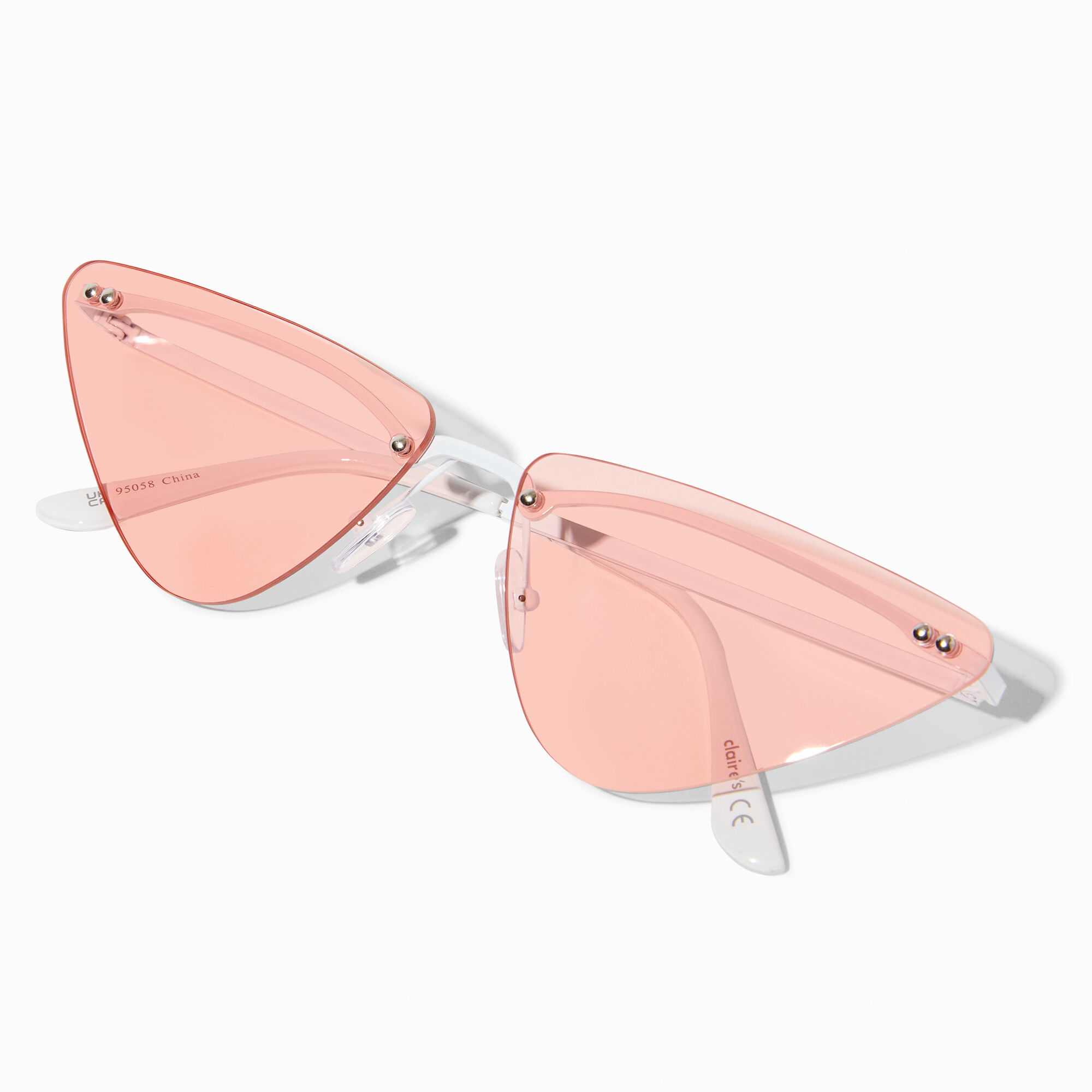 Pink triangle sunglasses 2025