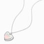 UV Color-Changing Ombr&eacute; Heart Locket Pendant Necklace,