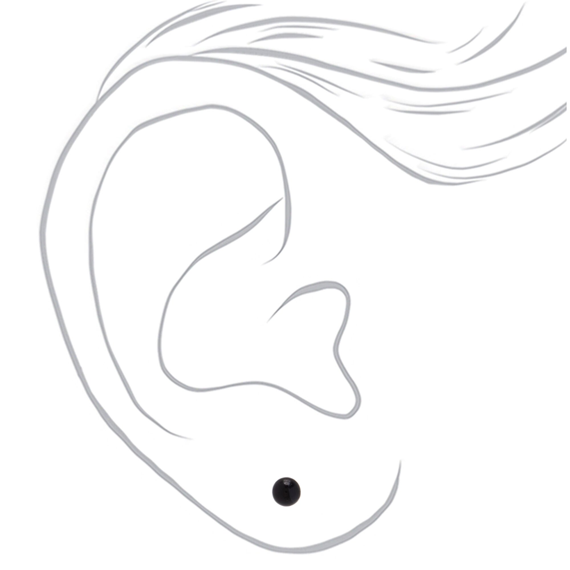 Silver Pearl Stud Earrings - 3 Pack,