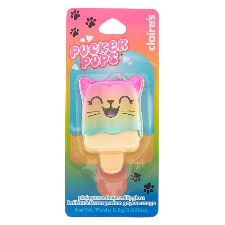 Pucker Pops&reg; Electro Cat Lip Gloss - Pink Guava,