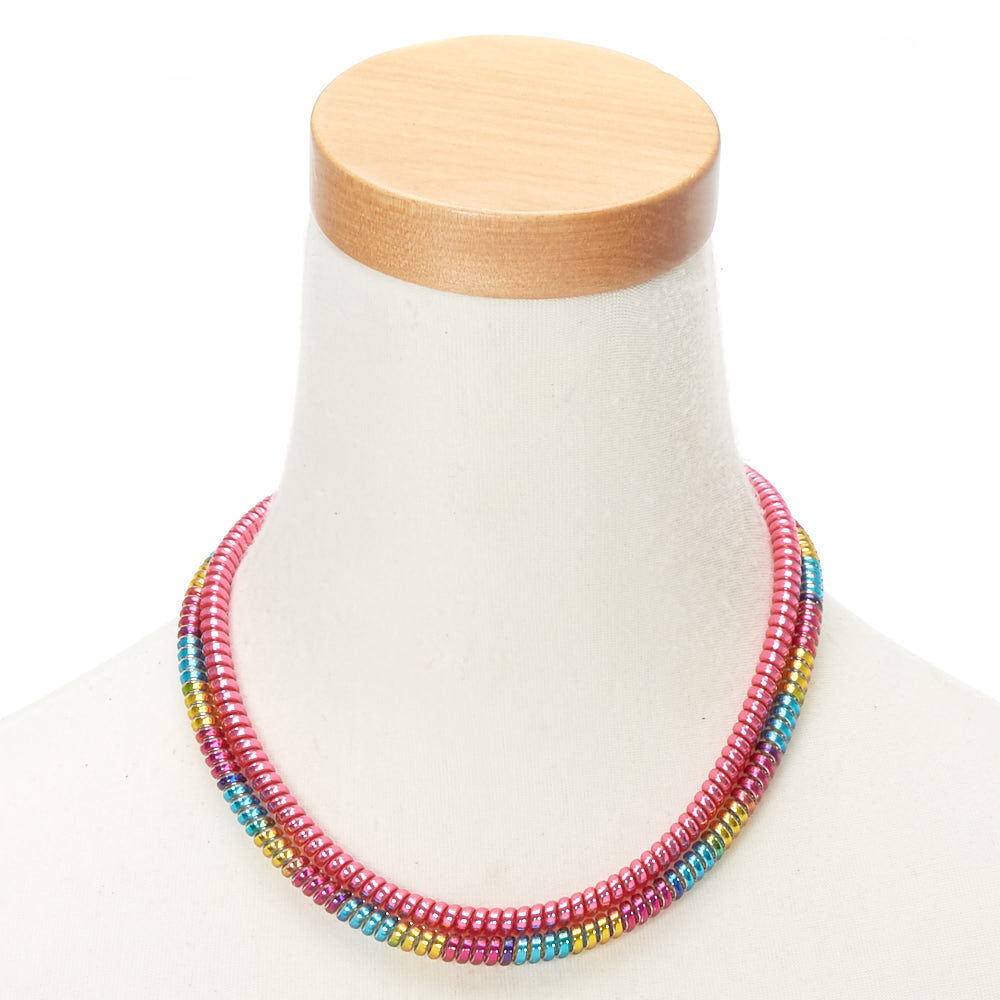 Claire's Club Rainbow Coil Necklaces - 2 Pack,