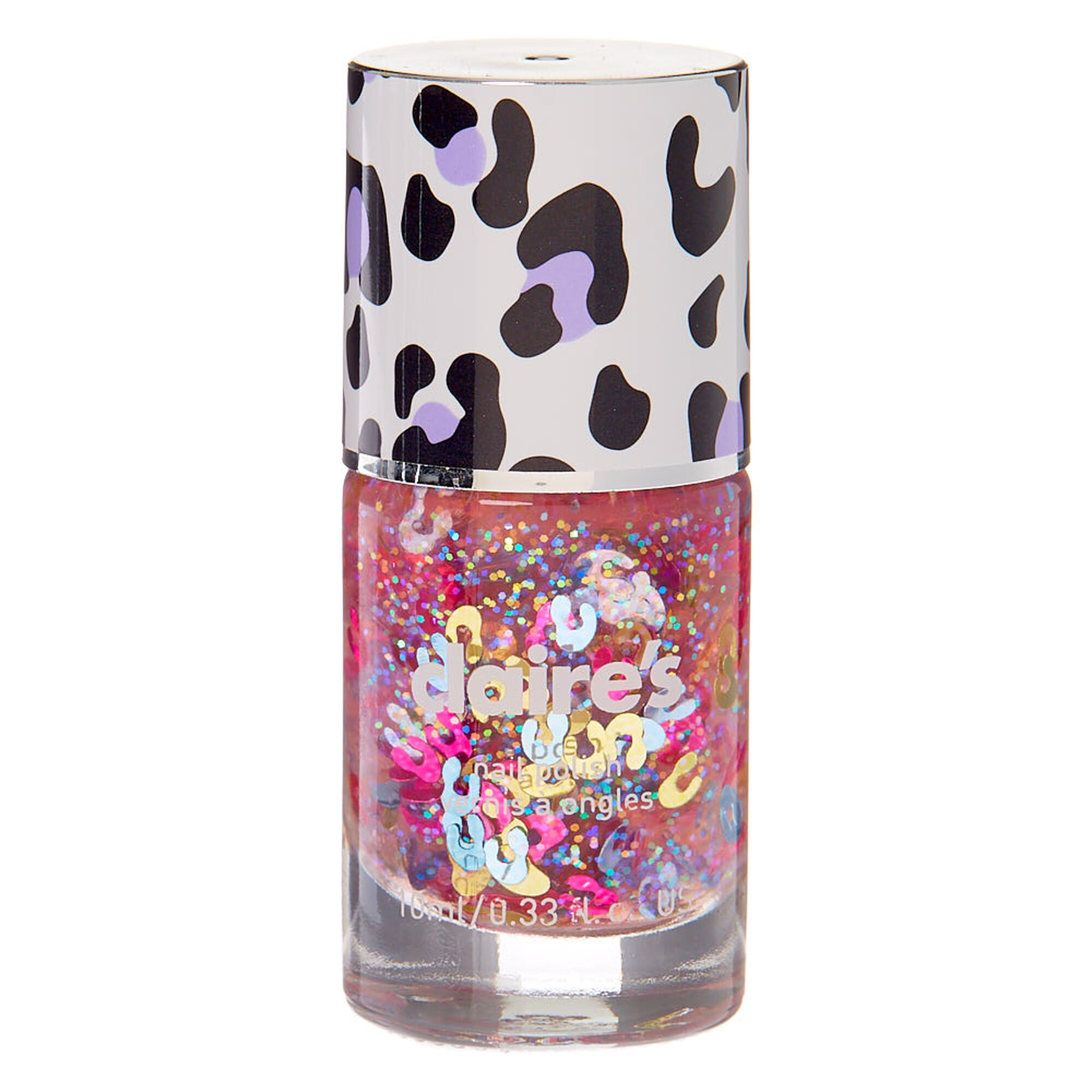 Rainbow Leopard Glitter Nail Polish | Claire's