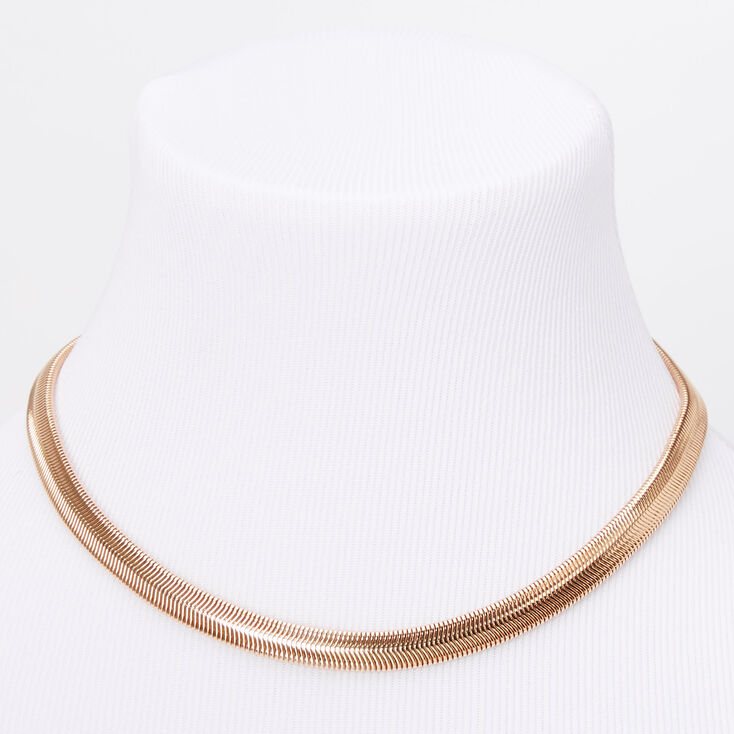 Gold Sleek Snake Chain Necklace,