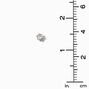C LUXE by Claire&#39;s 18k Rose Gold Plated Cubic Zirconia 3MM &amp; 5MM Stud Earrings - 2 Pack,