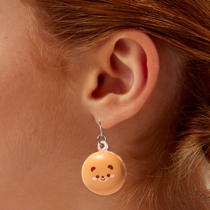 Squish Bear Macaron 1&quot; Drop Earrings,