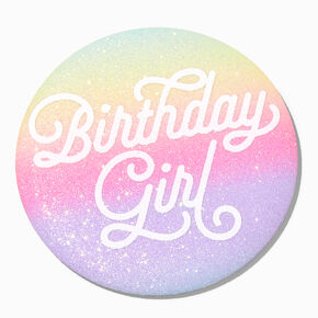 Badge &agrave; paillettes arc-en-ciel &laquo;&nbsp;Birthday Girl&nbsp;&raquo;,