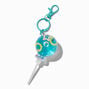 Blue Lollipop Water-Filled Glitter Keychain,