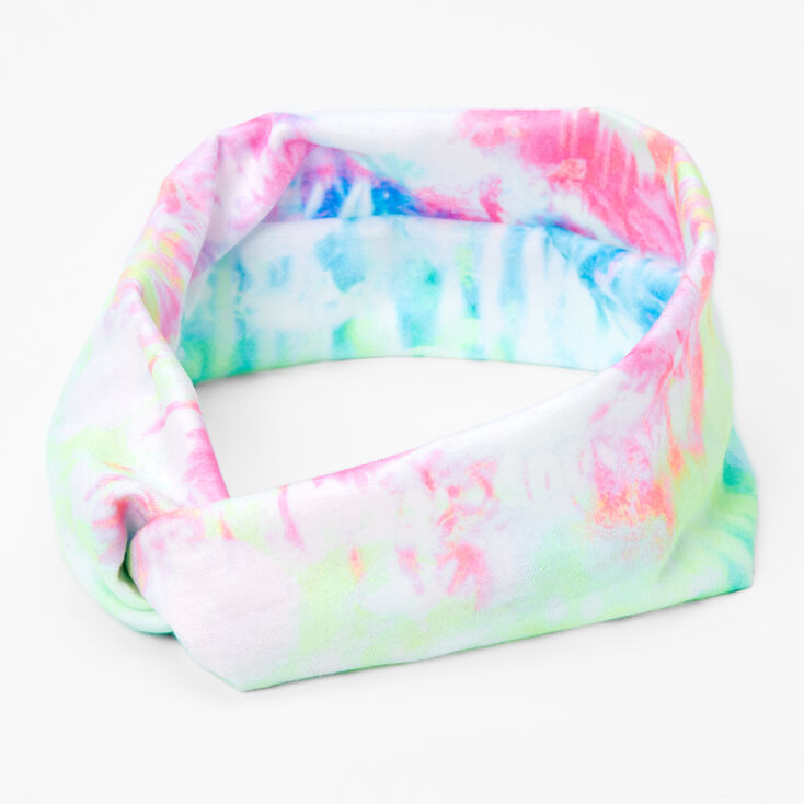Claire's Bandeau torsadé tie-dye pastel