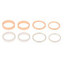 Mixed Metal Simplicity Rings - 8 Pack,