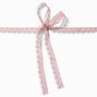 Pink Lace Bow Choker Necklace ,