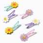 Claire&#39;s Club Glitter Daisy Snap Hair Clips - 6 Pack,