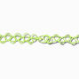 Pastel Bear Charm Tattoo Choker Necklace,