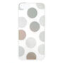 Silver Glitter Polka Dot Phone Case - Fits iPhone 6/7/8,