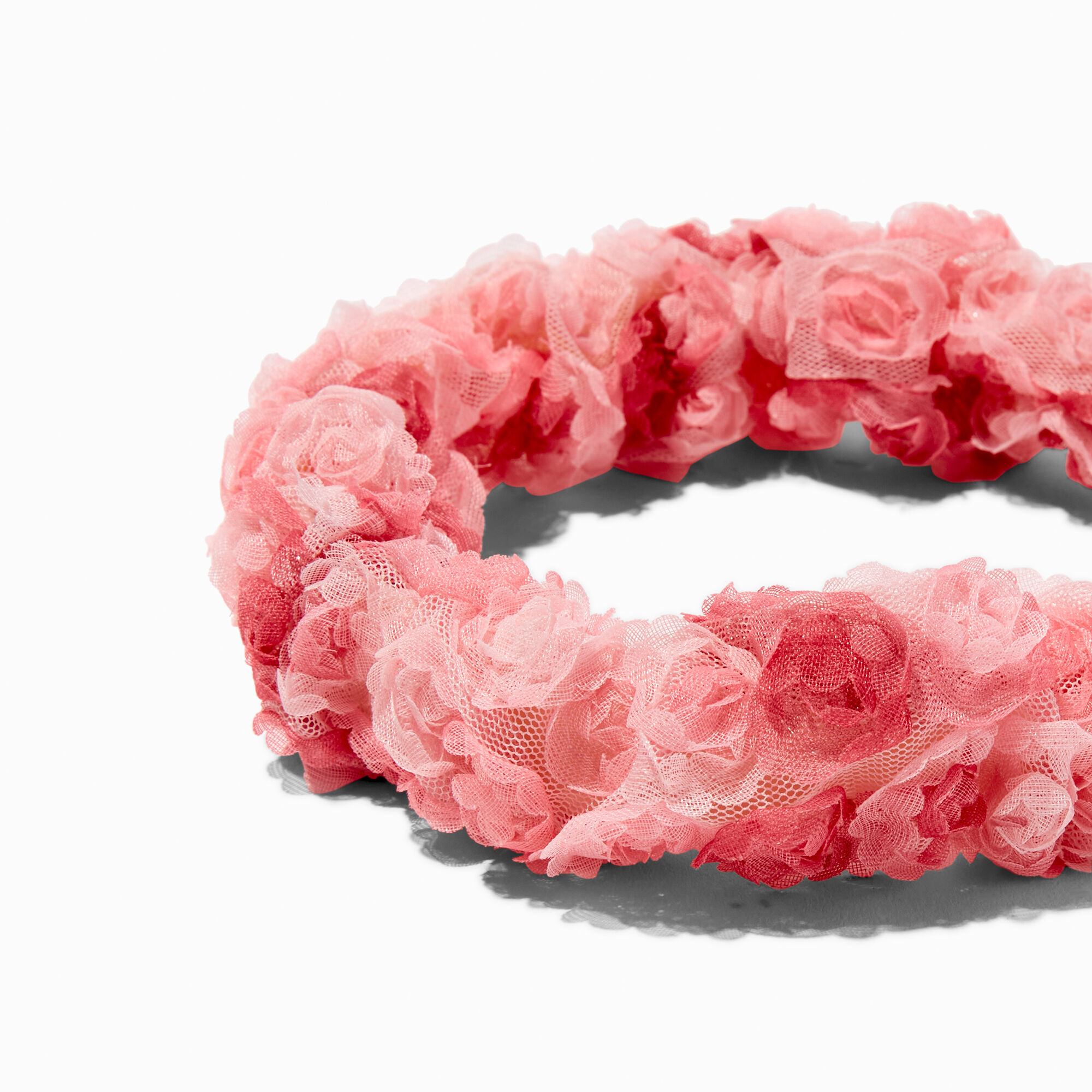 Pink Blush Coquette Rose Headband ,