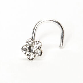 22G Sterling Silver Dainty Daisy Nose Stud,