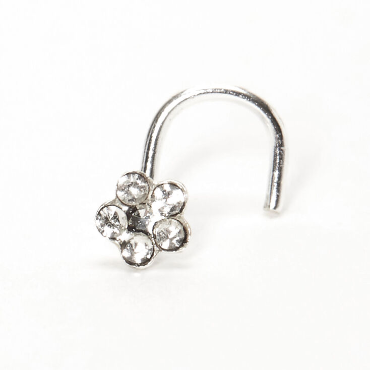 22G Sterling Silver Dainty Daisy Nose Stud,