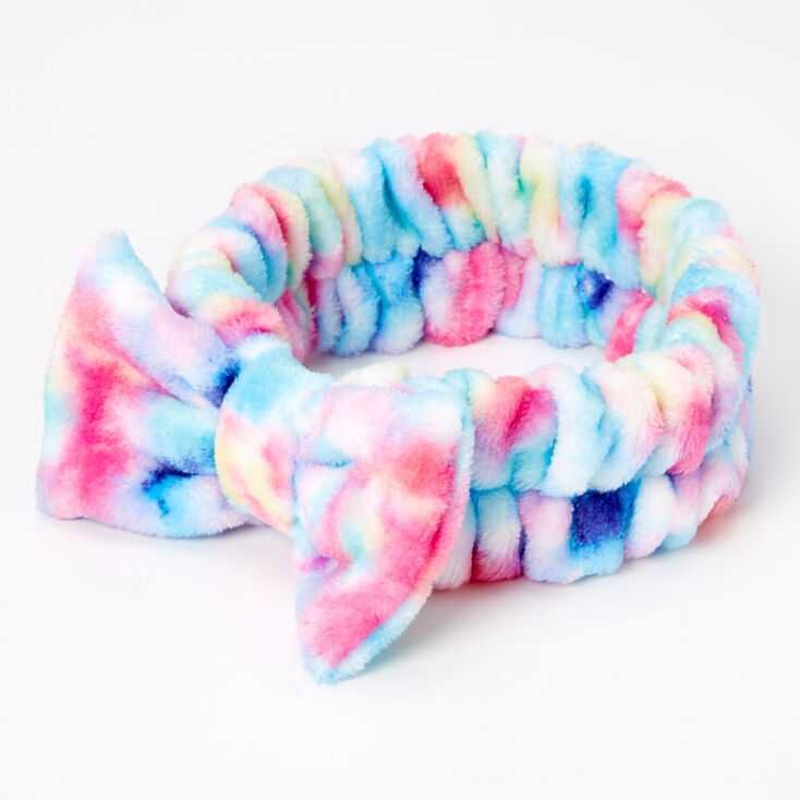 Claire's Bandeau à nœud pour le maquillage tie-dye aux tons pastel