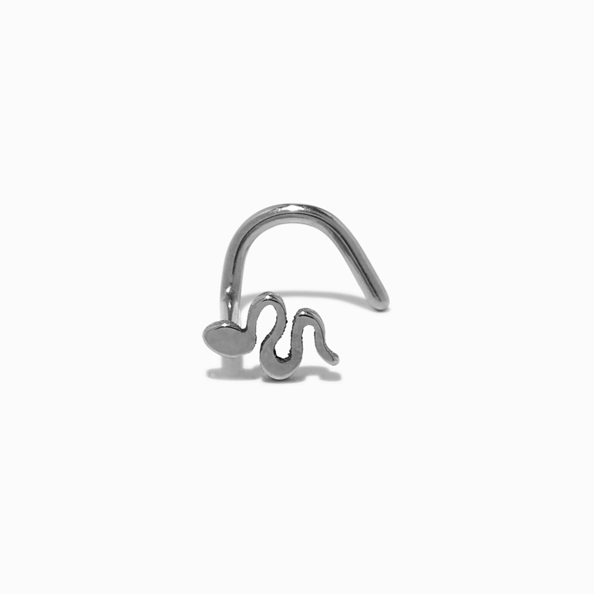 Titanium 20G Star Snake Stud & Hoop Nose Rings (3 Pack),