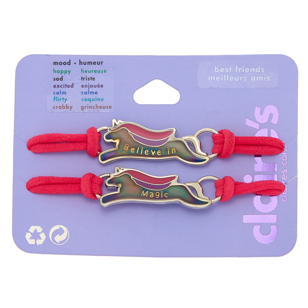 Best Friends Mood Unicorn Stretch Bracelets