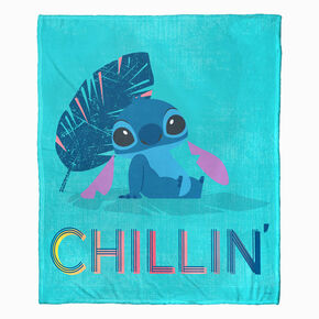 Disney Stitch Chillin&#39; &amp; Thrillin&#39; Silk Touch Throw Blanket &#40;ds&#41;,